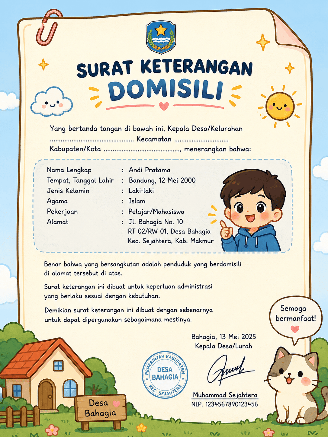 Surat Keterangan Domisili